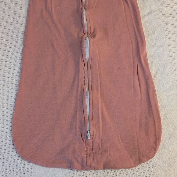 Ely's&Co 6-12 Month Pink and White Cotton Zippered Sleep Sacks, set of 2 - Picture 4 of 16